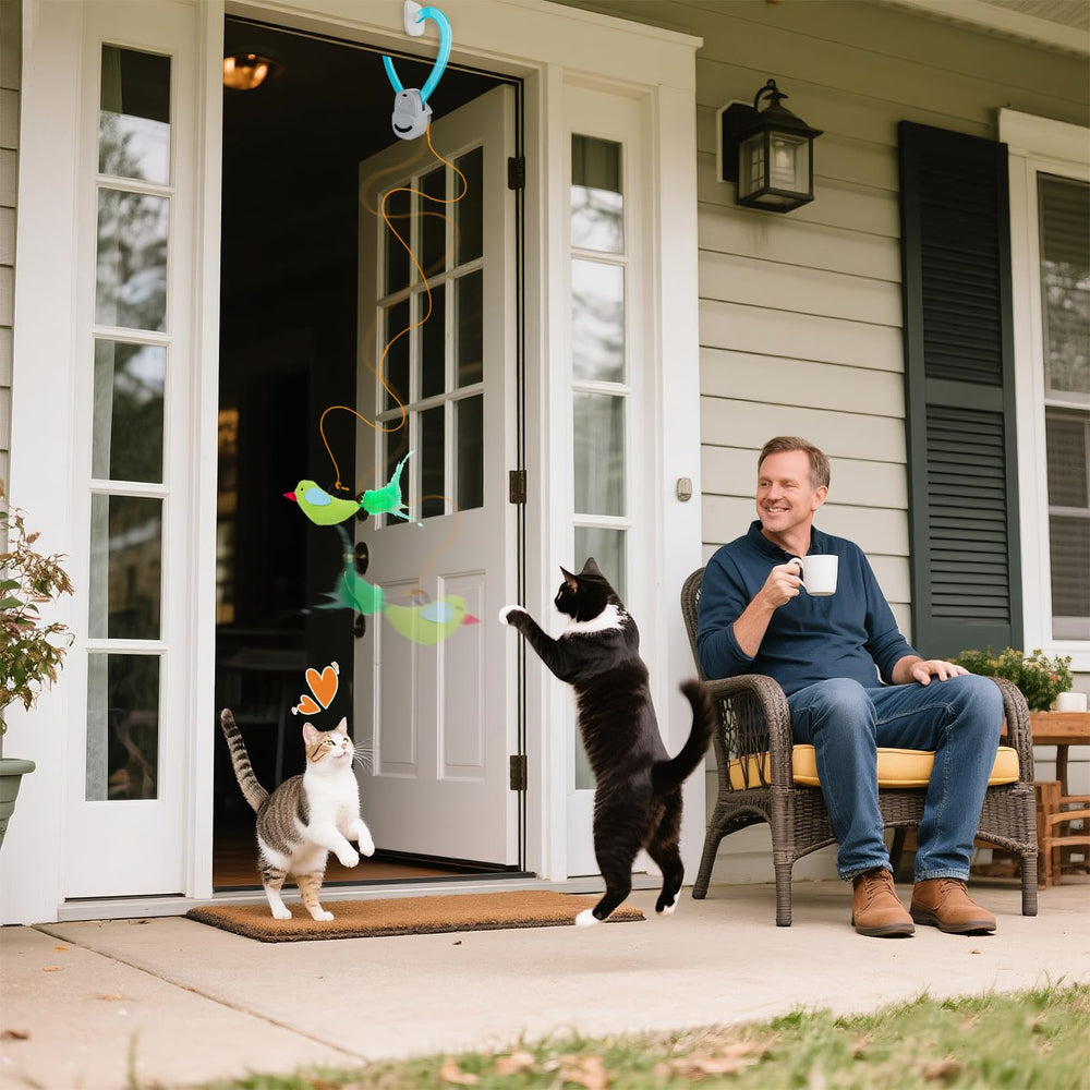 Catpick elastic string accessory adjusts play style for different cats