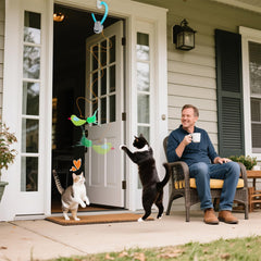 Catpick elastic string accessory adjusts play style for different cats