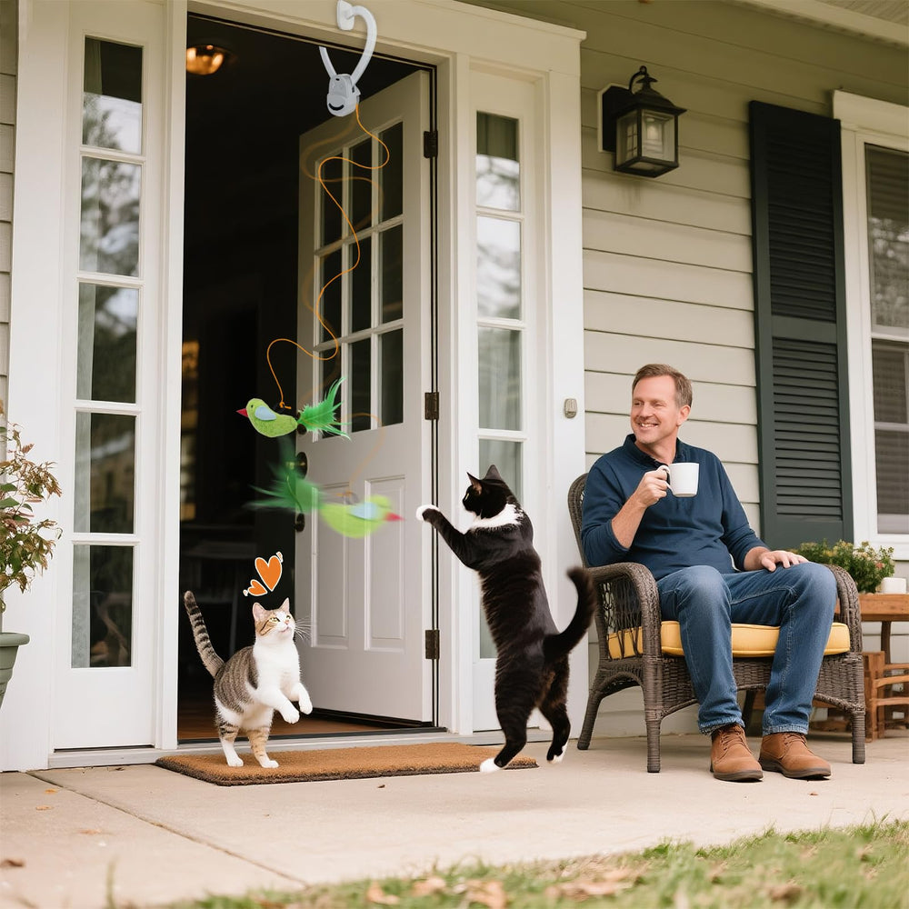 CATPICK elastic string accessory lets you adjust play style for different cats.