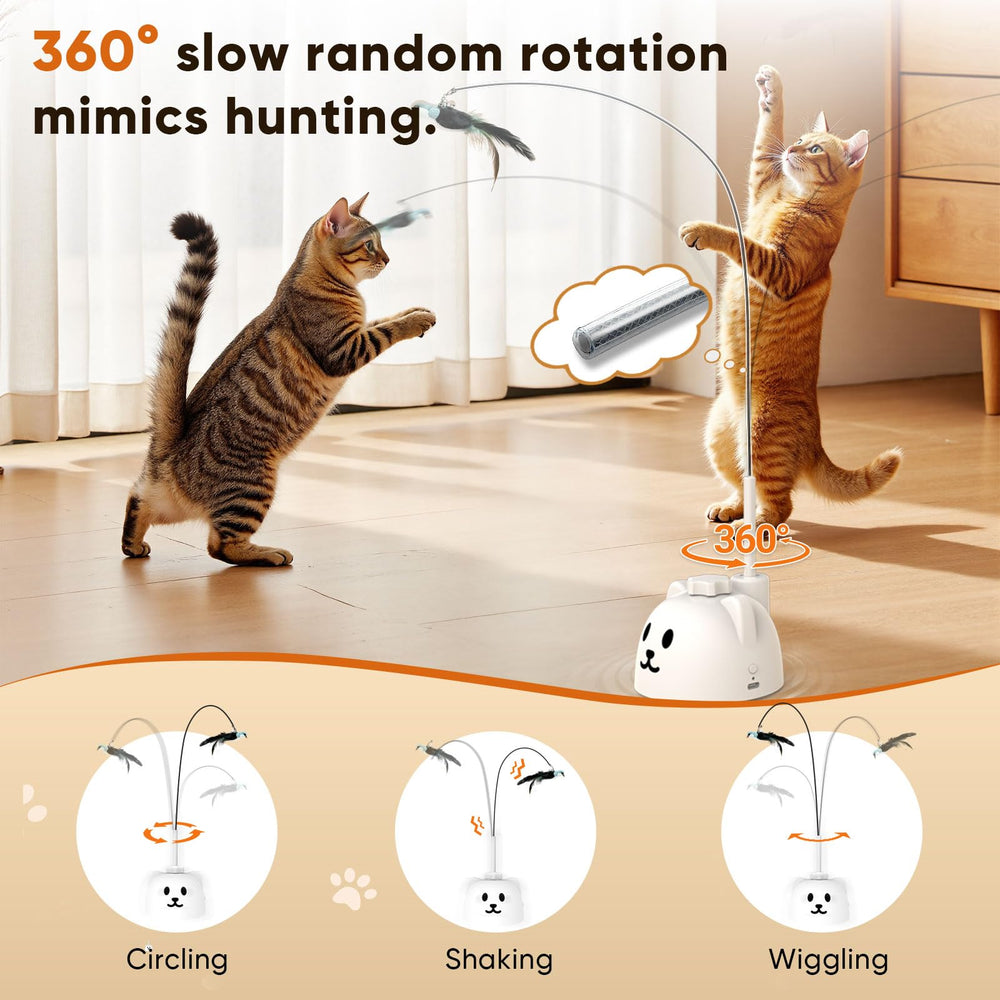 CATPICK feather-toy with silicone protection for safe play.