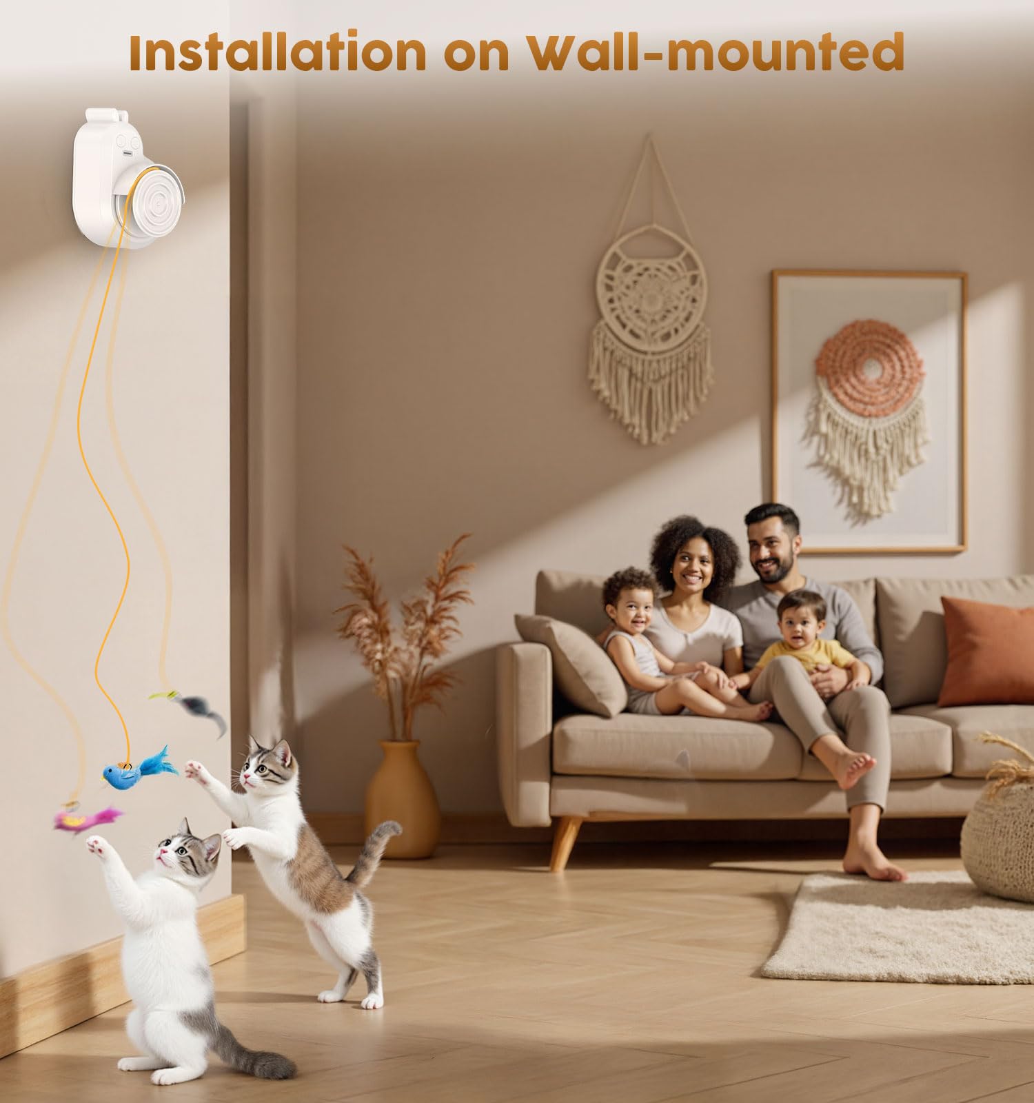 Catpick toy plush mouse attachment enabling lifelike swipes