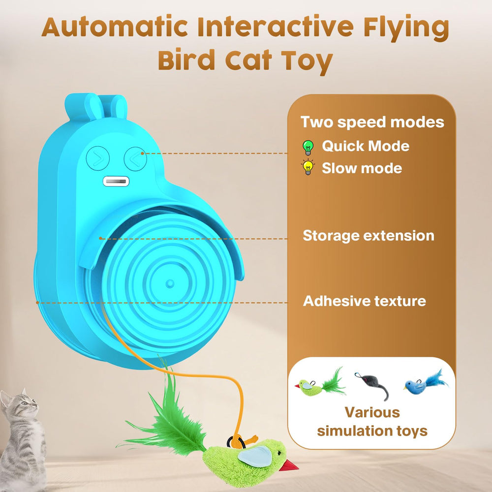 Catpick smooth-motion attachments reduce tangles during play