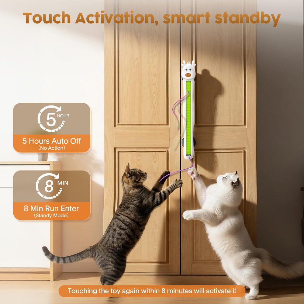 Catpick Joy 360 swinging cord action realistic movement boosts curiosity and gentle exercise
