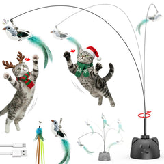 Catpick Joy 360spin-toy engages cats with steady rotation for interactive indoor fun.