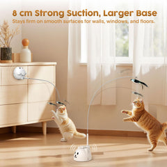 Catpick joy 8cm suction base keeps the toy securely attached during play
