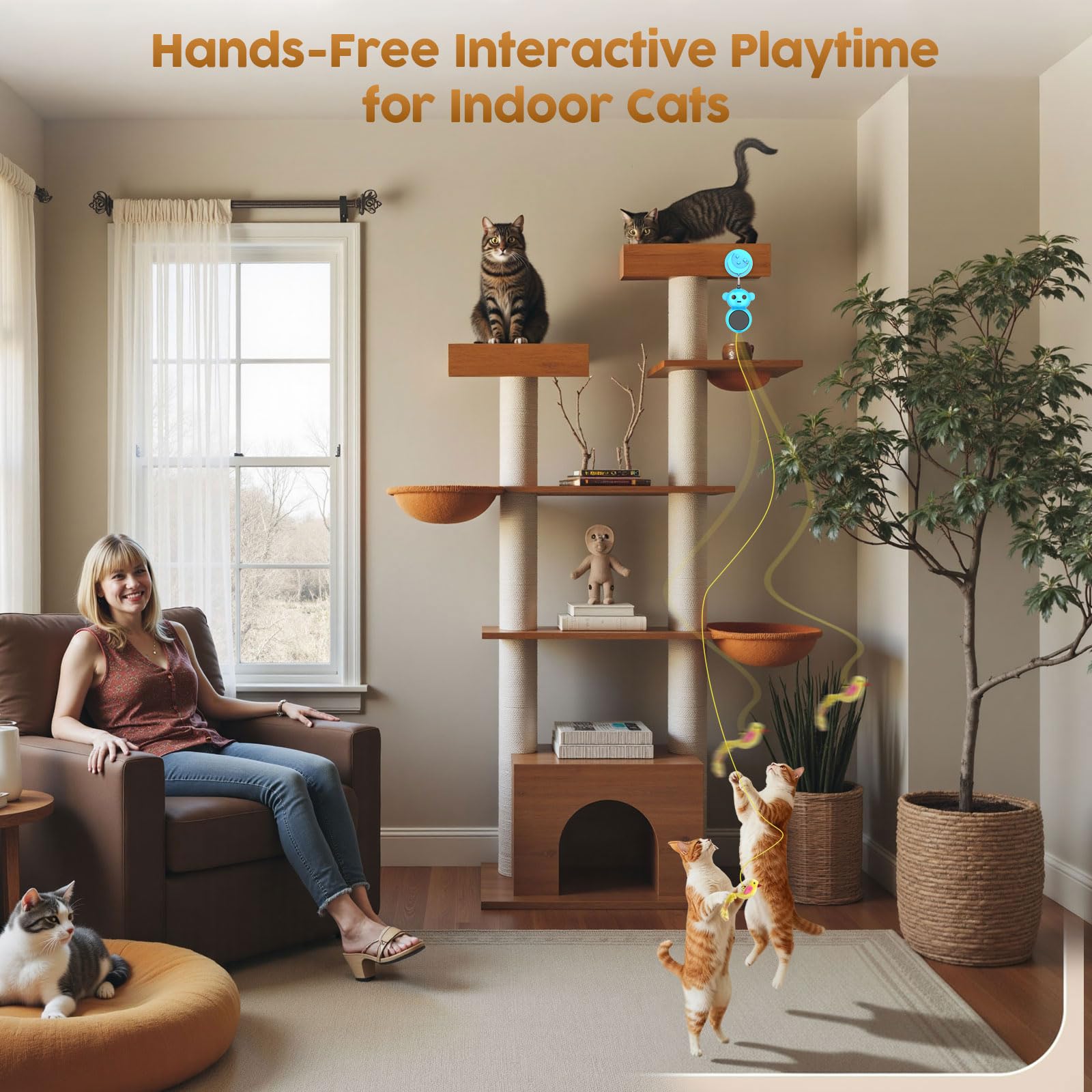 Catpick joy adjustable speed lets you tailor play to your cat's energy level.
