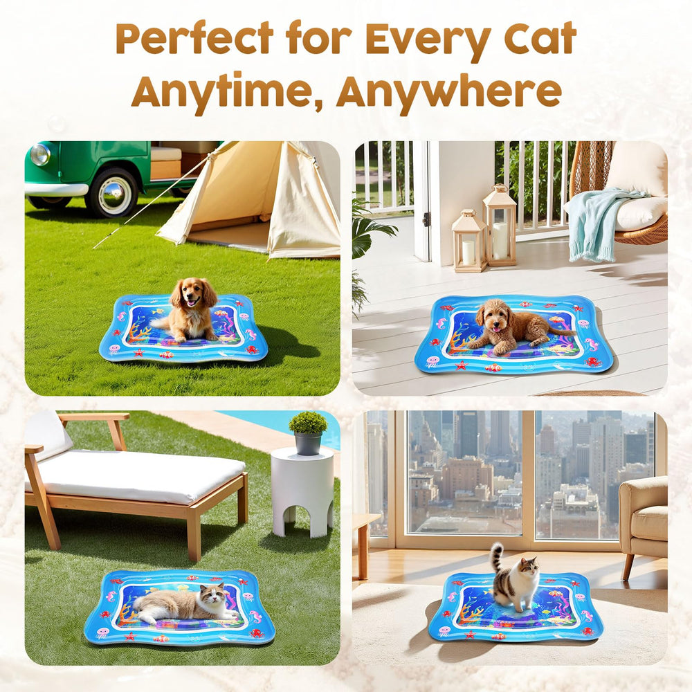 Catpick Joy Water Mat cooling pad offers refreshing summer comfort for cats.