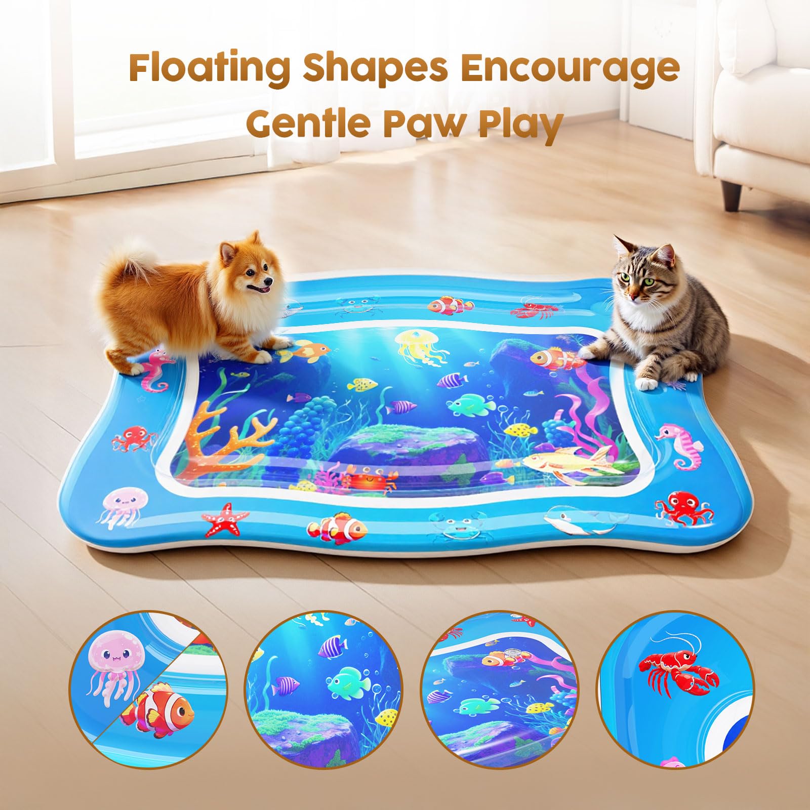 Catpick Joy Water Mat non-toxic material keeps paws safe and odor-free.