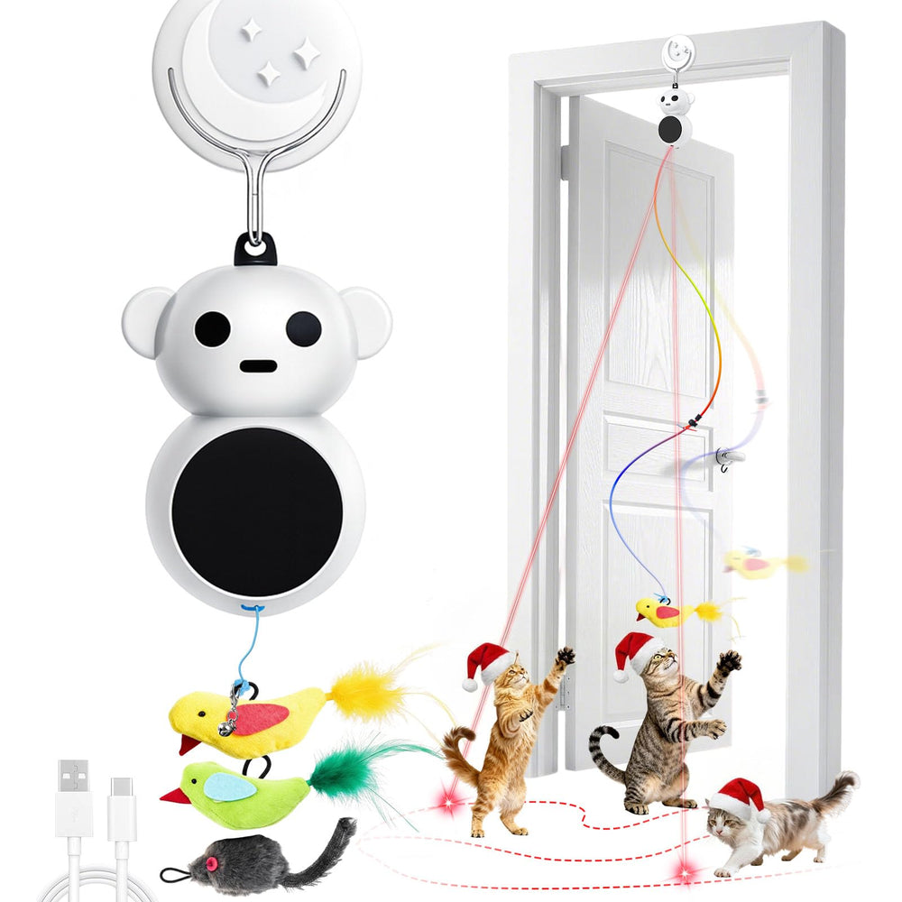 Catpick Joy doorway-hanging cat toy enables independent indoor play and daily exercise