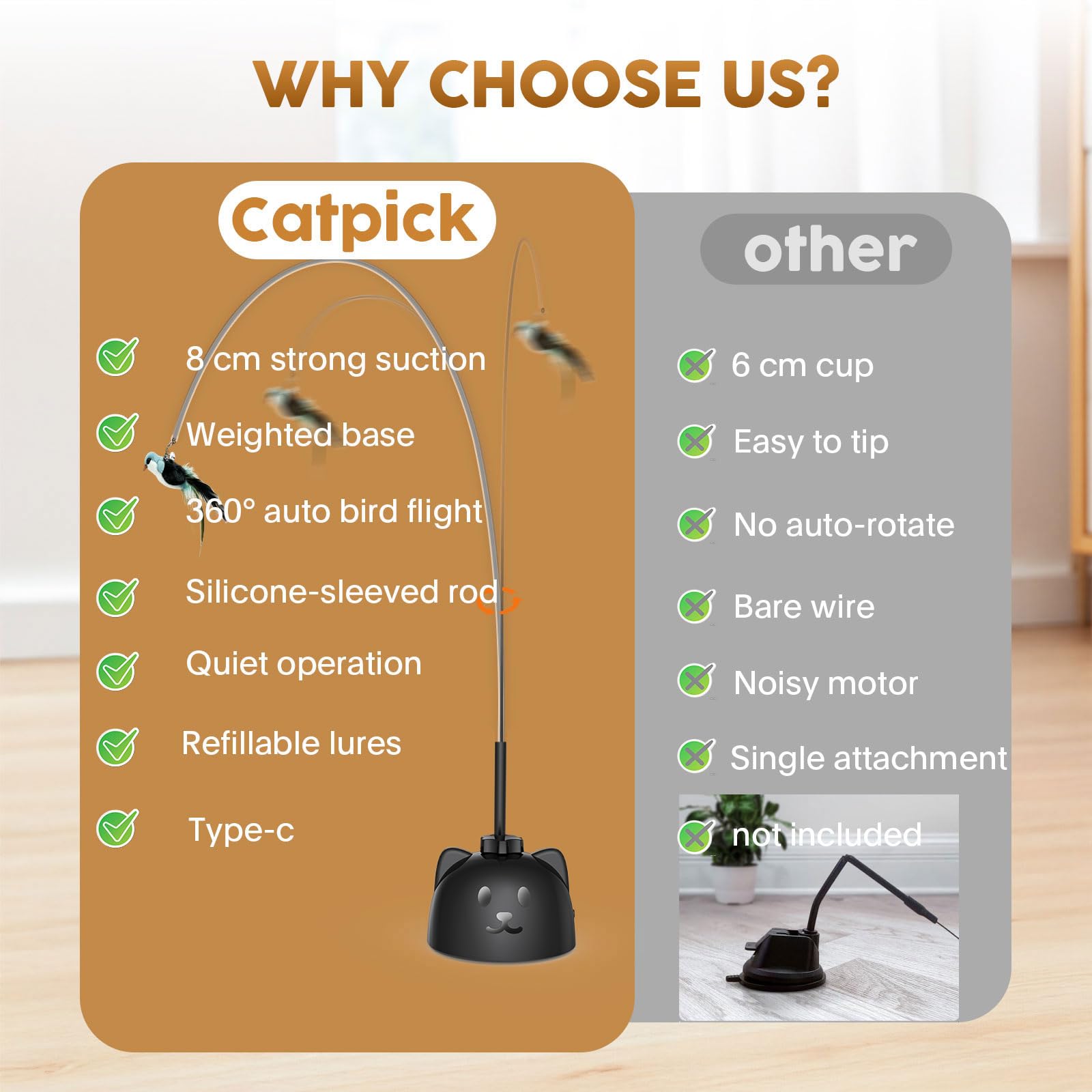 Catpick Joy indoor-play-area fits neatly into compact living spaces for cats.
