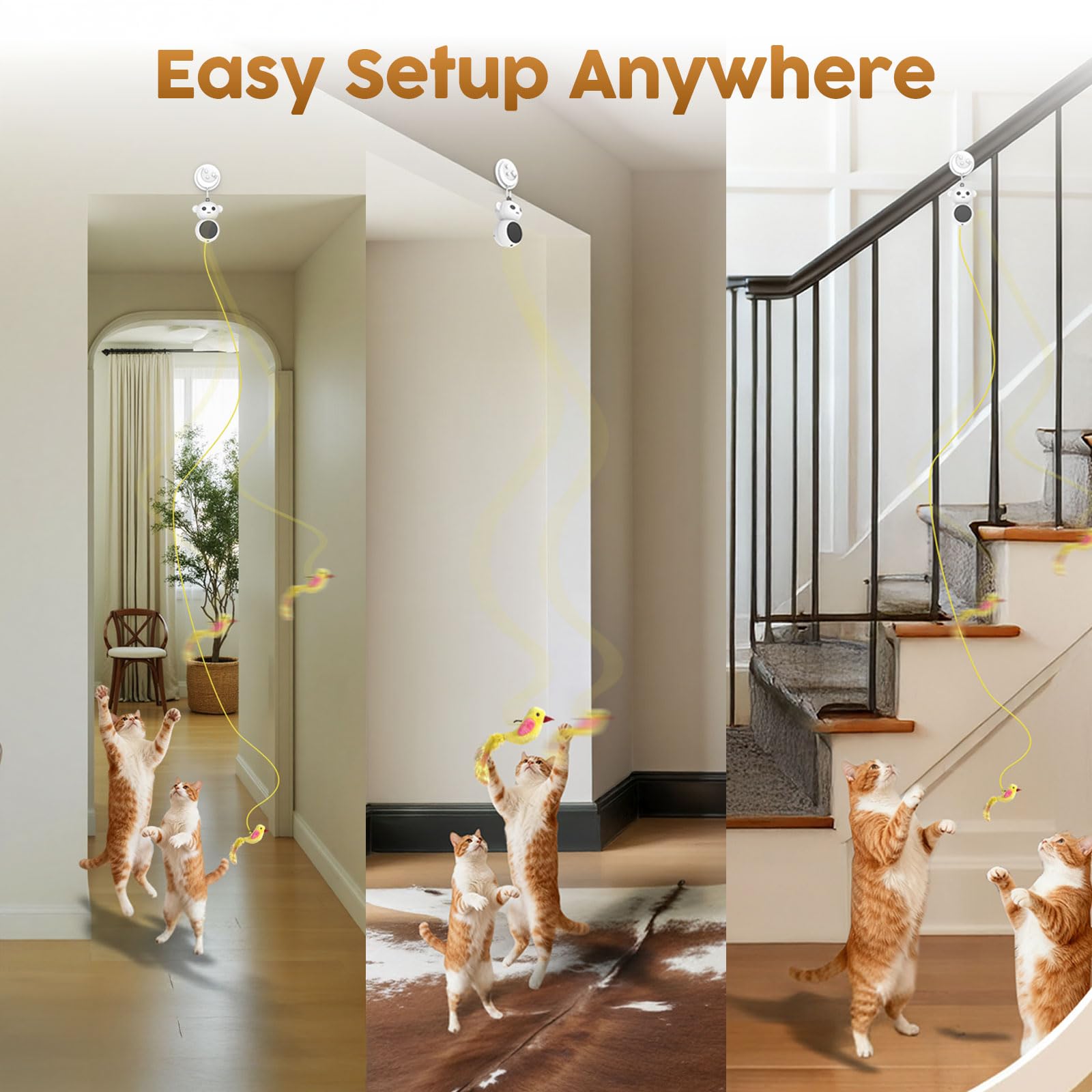Catpick Joy mouse attachment provides varied textures for interactive chase and enrichment