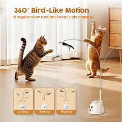 Catpick joy silicone-sleeved rod protects furniture while guiding gentle motion