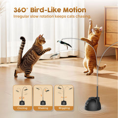 Catpick Joy silicone-sleeved-rod protects furniture during wand play sessions.