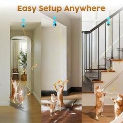 Catpick joy USB rechargeable unit offers convenient, battery-free play sessions.
