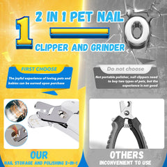 CATPICK low-noise design reduces pet anxiety during trimming.