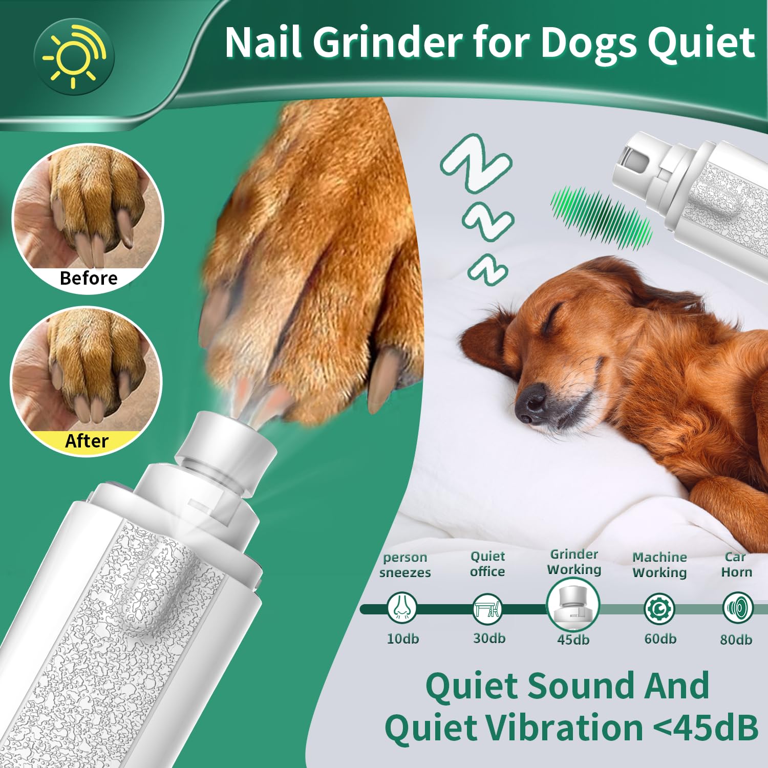 CATPICK low-noise operation promotes calm grooming sessions.