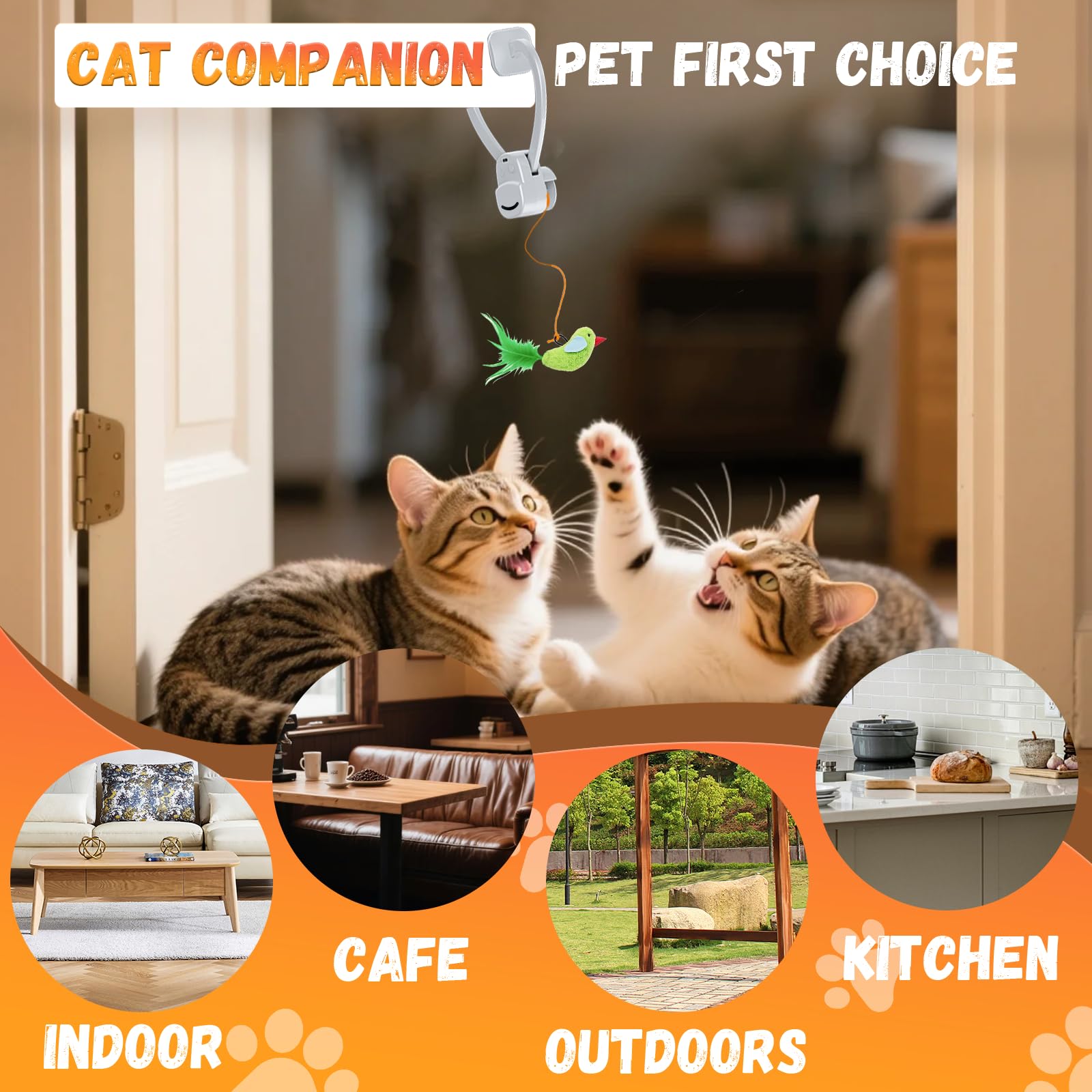 CATPICK mouse-toy-interactive accessory encourages stealthy pounces and play
