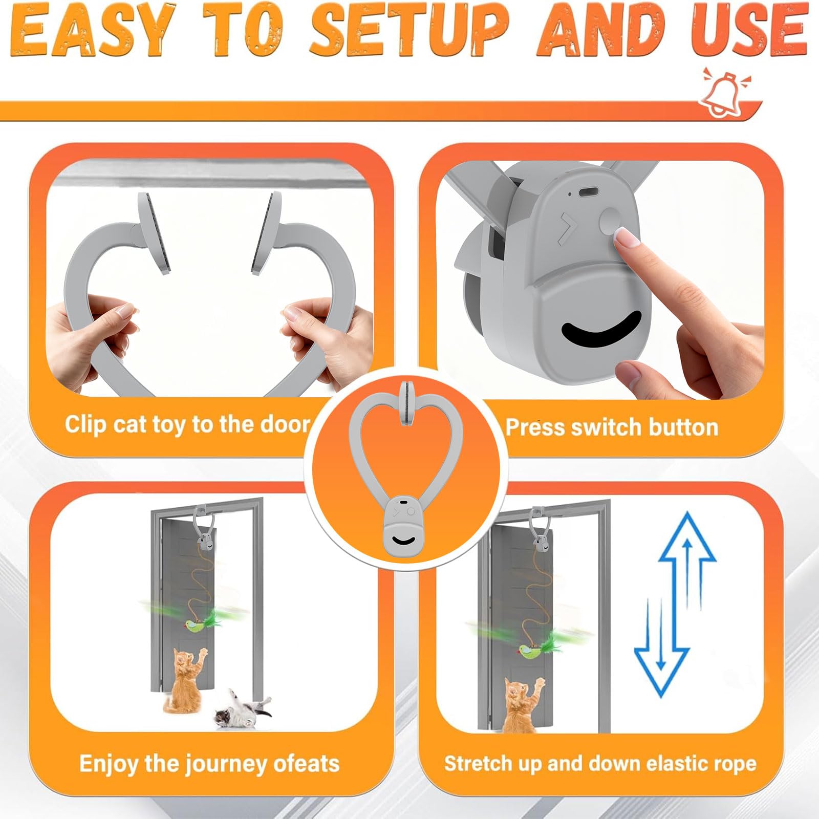 CATPICK USB charging cable keeps CATPICK toy ready for sessions