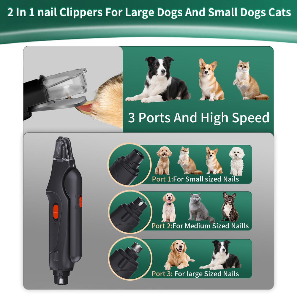 CATPICK USB-rechargeable clipper is convenient for home or travel.