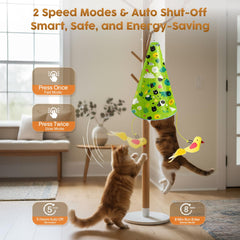 Catpick joy chirping bird sound toy provides sonic cues for active tracking and focus.