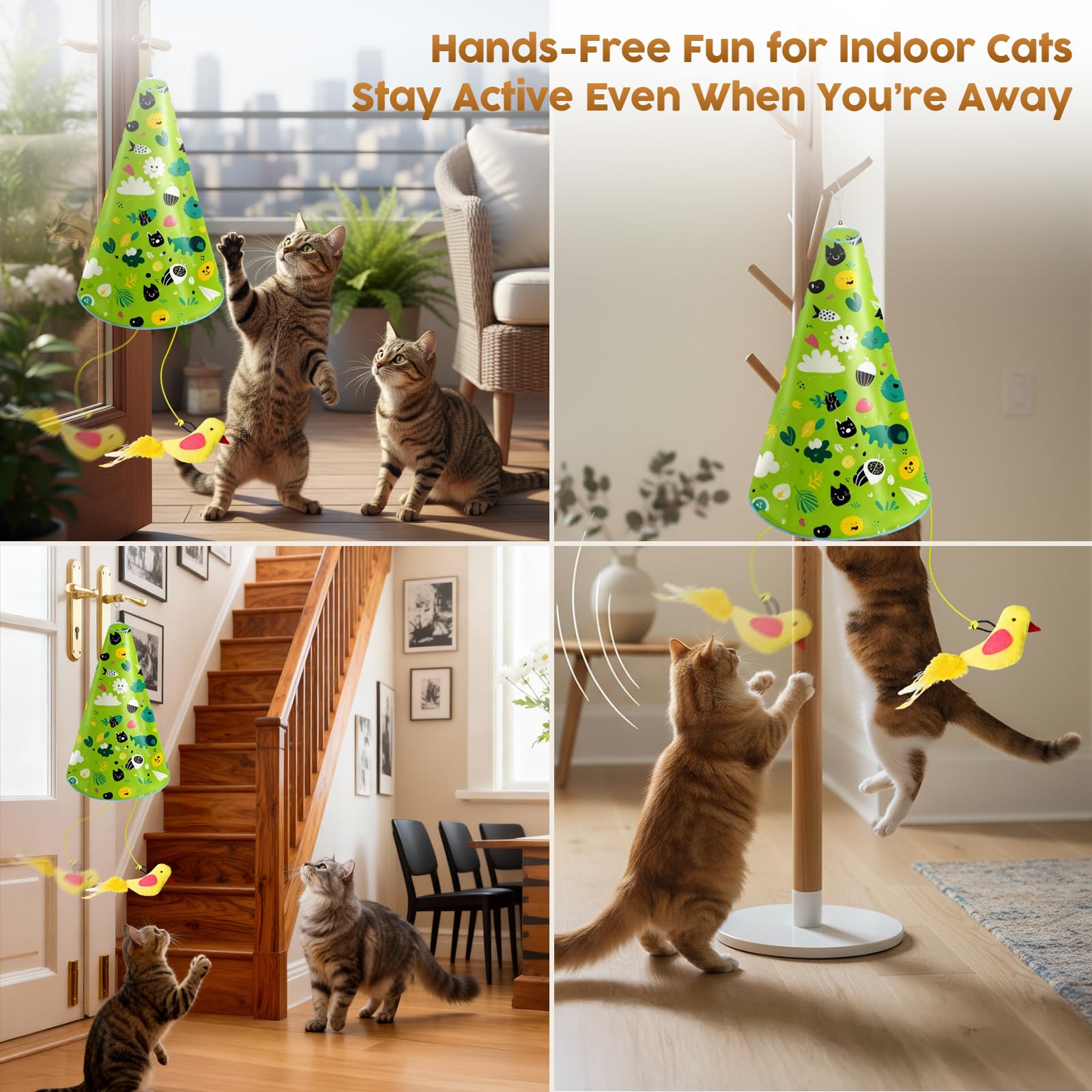 Catpick joy hands-free automatic play offers independent entertainment for busy homes.
