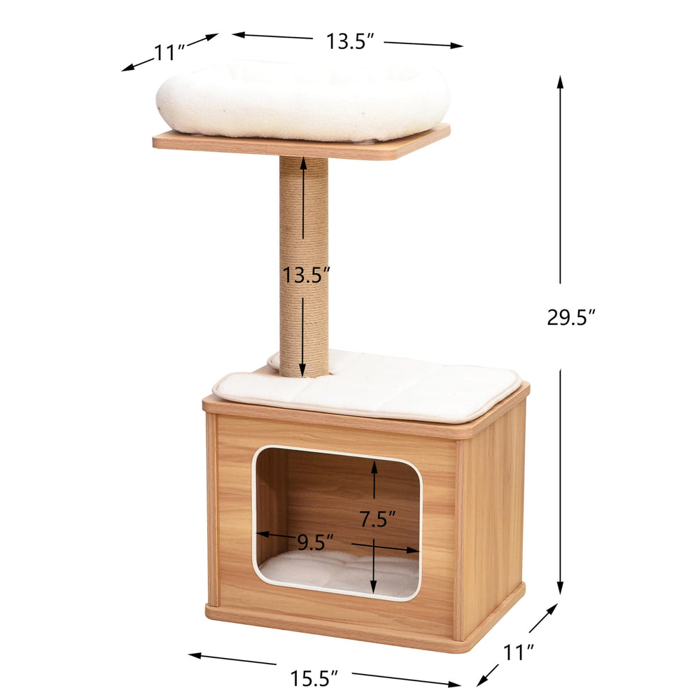 Catry cat-tree 3-level structure showcasing climbing ramps.