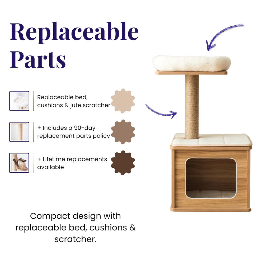 Catry padded steps provide easy access to upper levels.