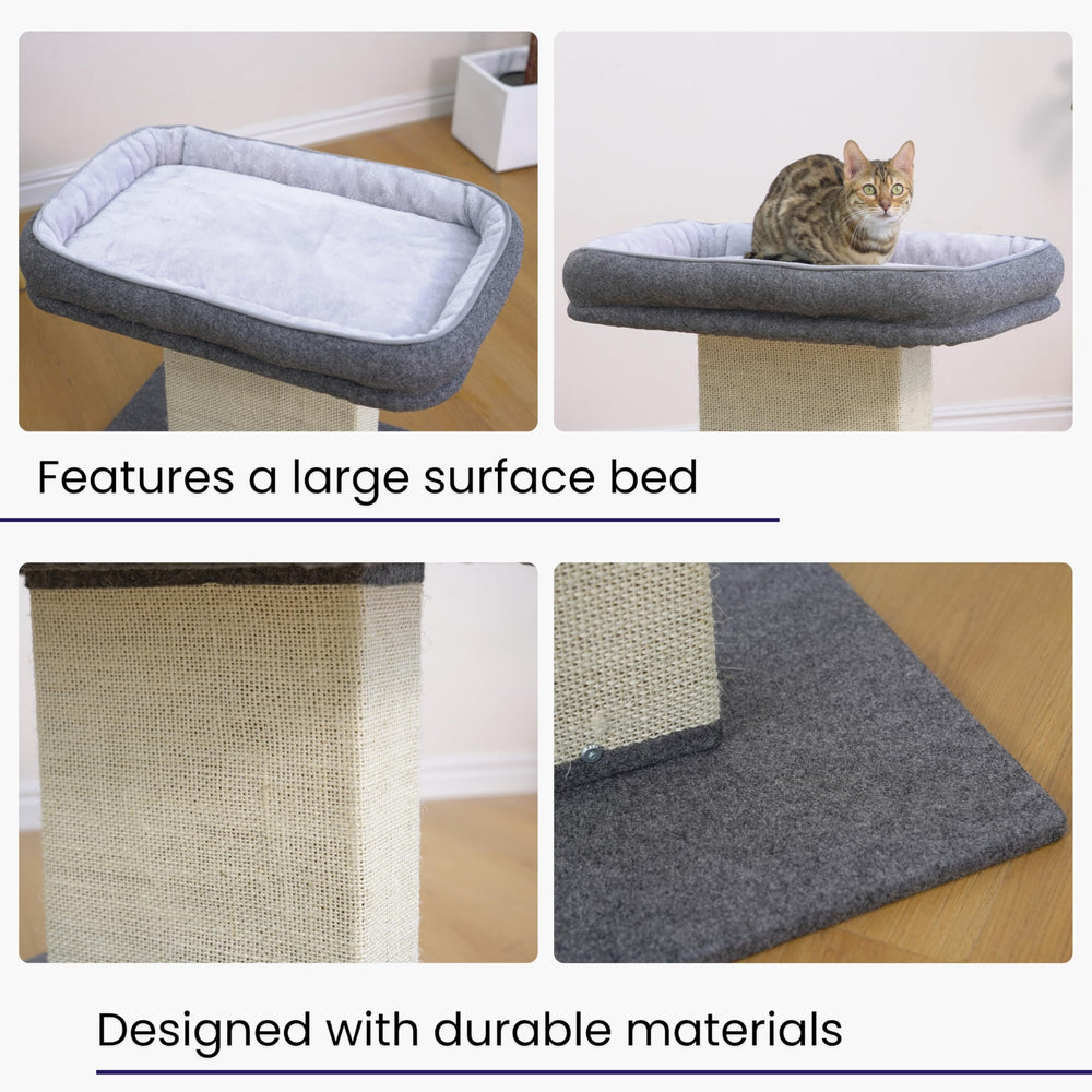 Catry Mellow second level platform creates elevated vantage points for curious cats.