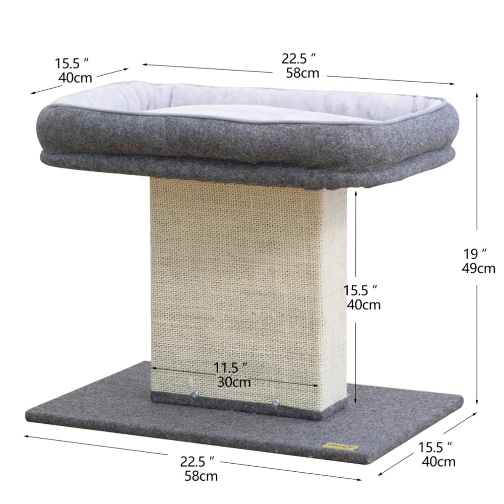 Catry Mellow washable felt bed is easy to refresh between adventures.
