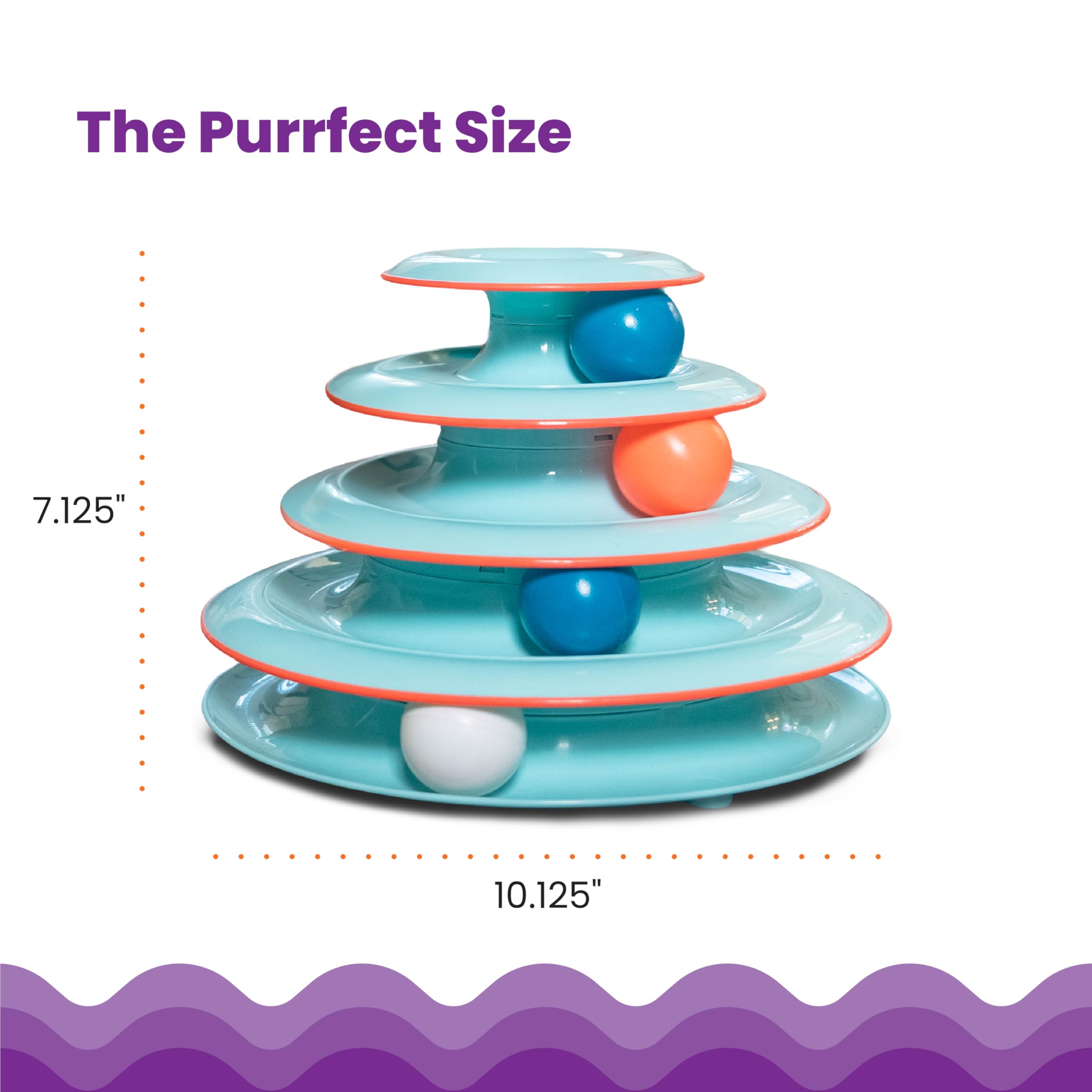 Catstages Chase Meowtain blue color enhances visibility and home decor while entertaining cats.