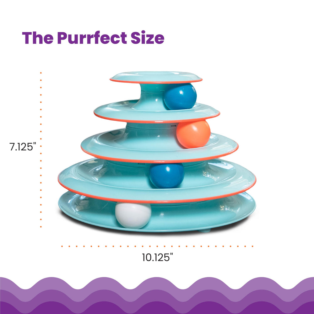 Catstages Chase Meowtain blue color enhances visibility and home decor while entertaining cats.