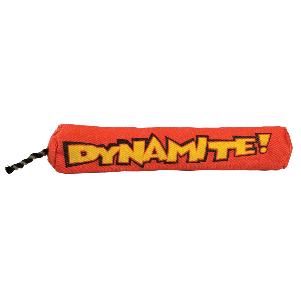 Catstages Green Magic Dynamite Stick catnip toy front view boosts active play and exercise.