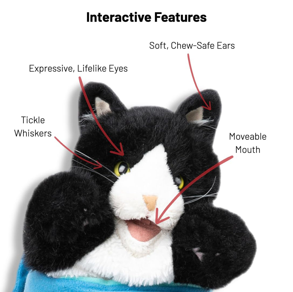 CATSUMO Cat Wrestling Glove Puppet ears with crinkle texture stimulate curiosity