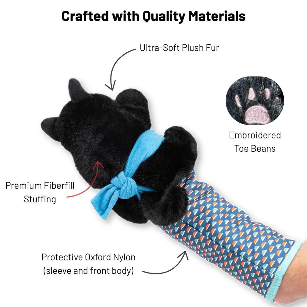 CATSUMO Cat Wrestling Glove Puppet movable legs and mouth for dynamic poses
