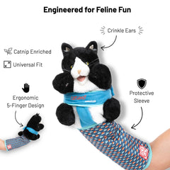 CATSUMO Cat Wrestling Glove Puppet sleeve detail highlights protective sleeve