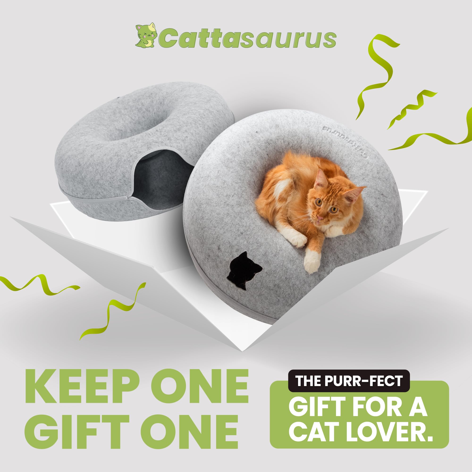 Cattasaurus cat cave peekaboo windows invite interactive play and bonding moments