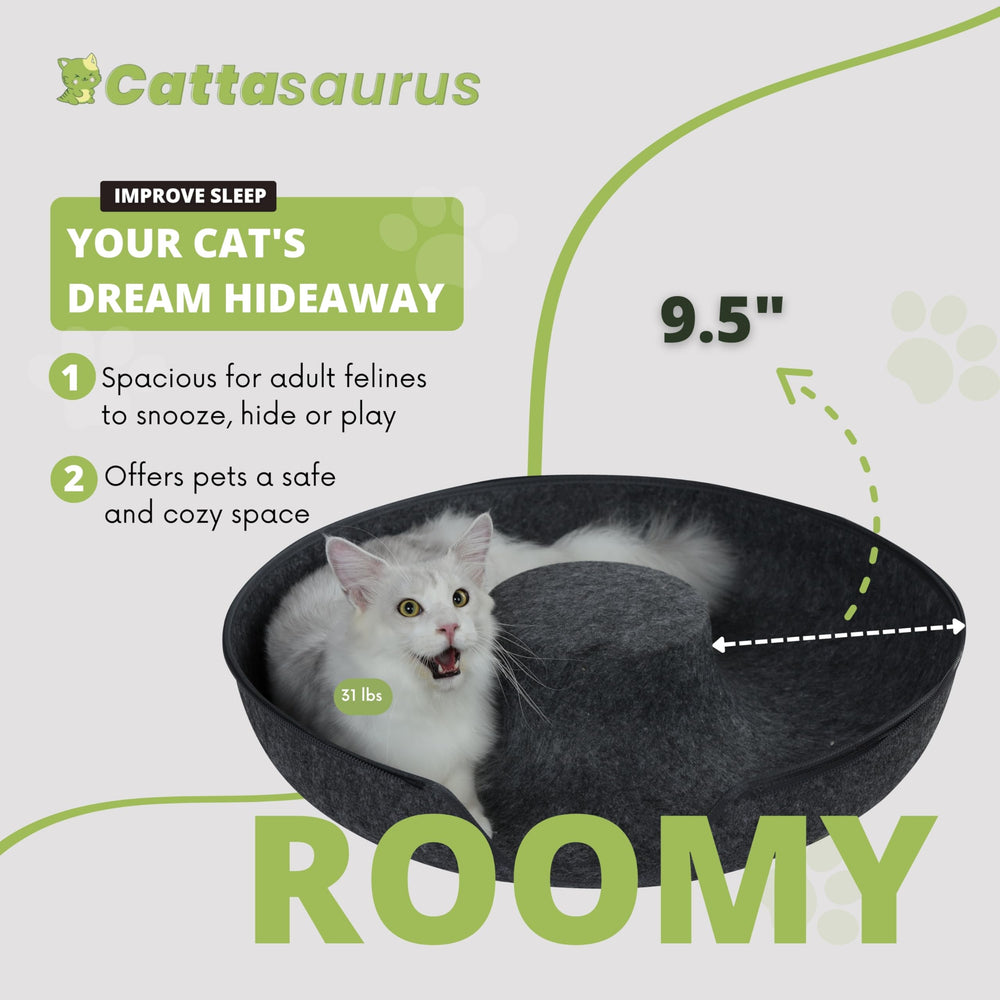 Cattasaurus Peekaboo material closeup emphasizes durable non-toxic fabric