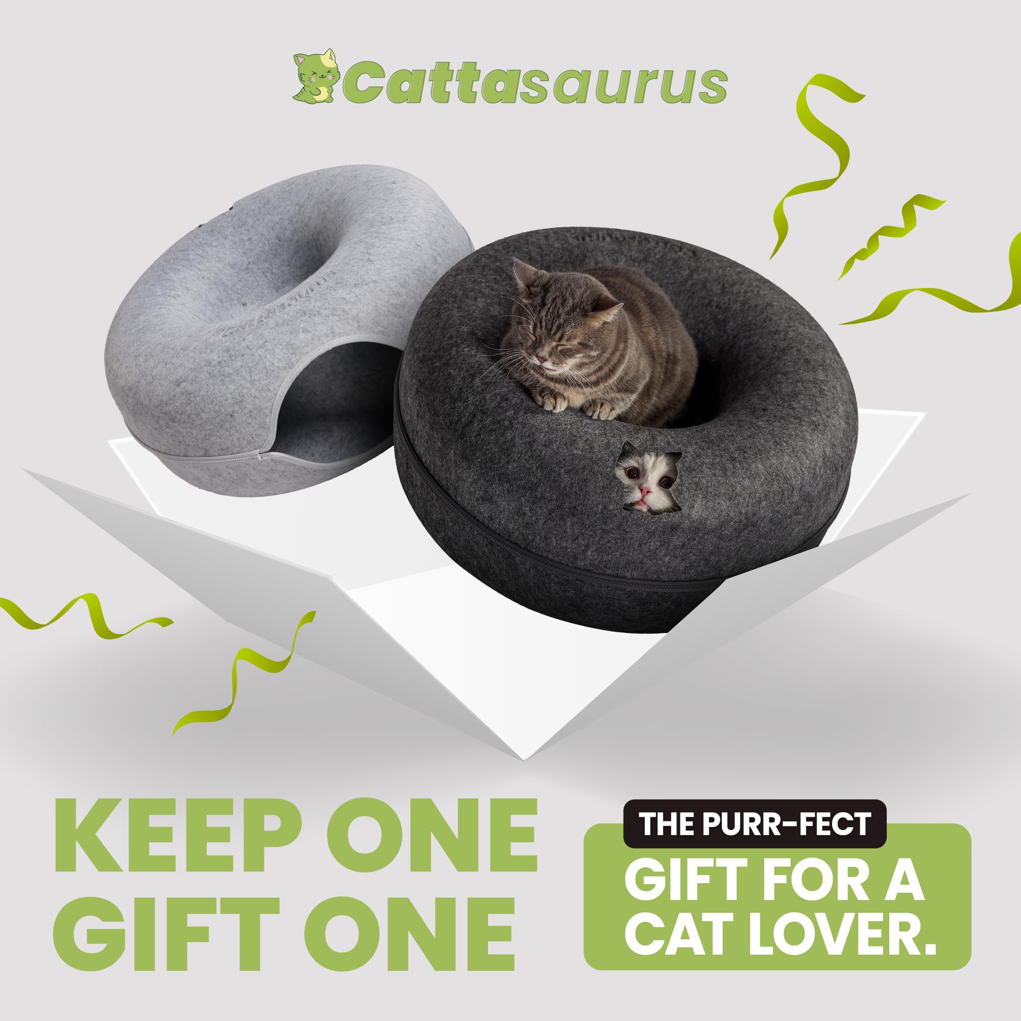 Cattasaurus Peekaboo detachable tunnel bed being washed for easy cleaning