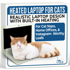 Cattop cat laptop toy front view offers a cozy nap spot for felines