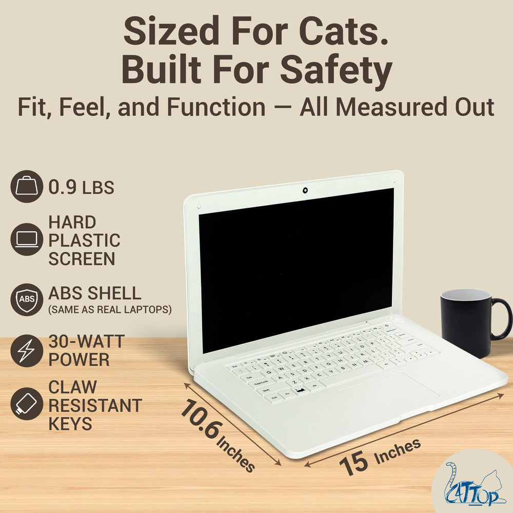 Cattop cat laptop toy gift-idea makes a playful, thoughtful present for cat lovers