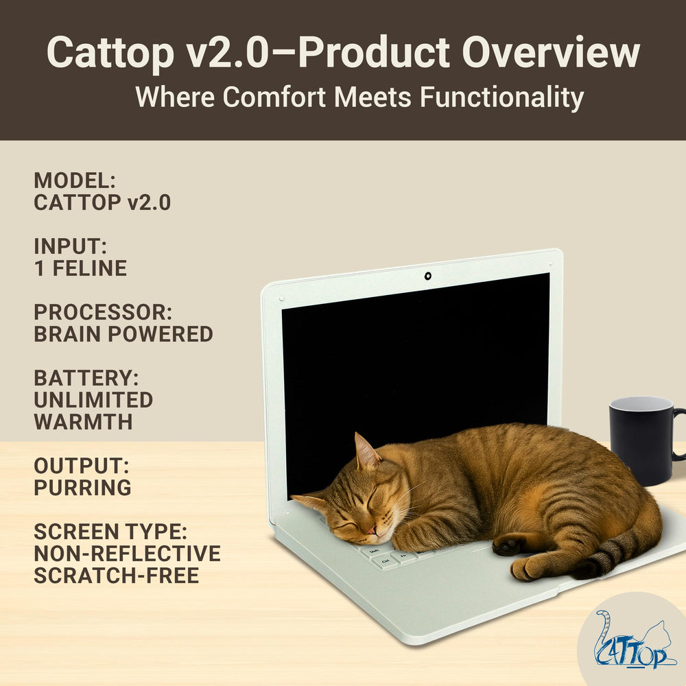 Cattop cat laptop toy lightweight-design enables easy moving around the home for cats