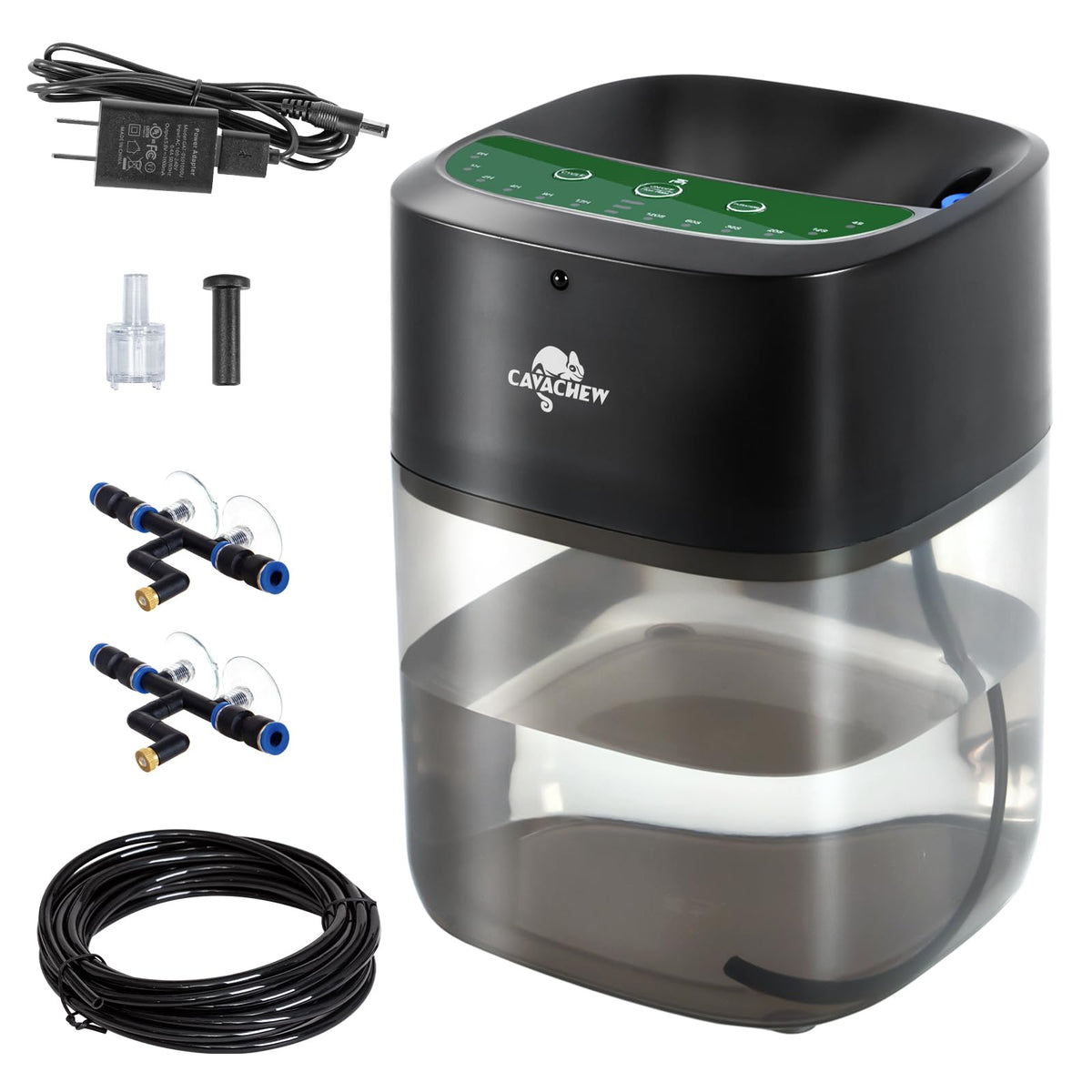CAVACHEW 2.2L reptile mister tank maintains steady humidity for tropical terrariums.