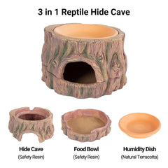CAVACHEW detachable base with humidity dish for adjustable terrarium humidity