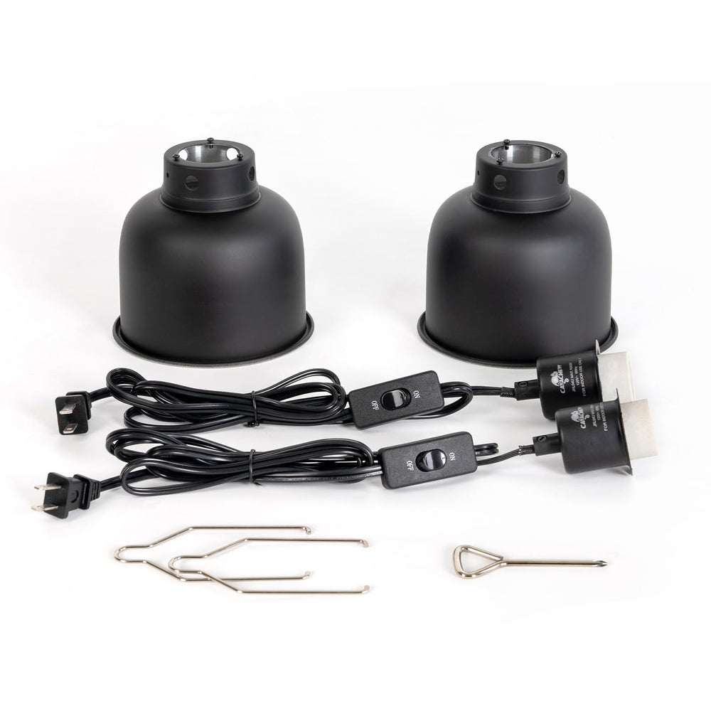 CAVACHEW dual-lamp reptile setup ideal for bearded dragons and geckos