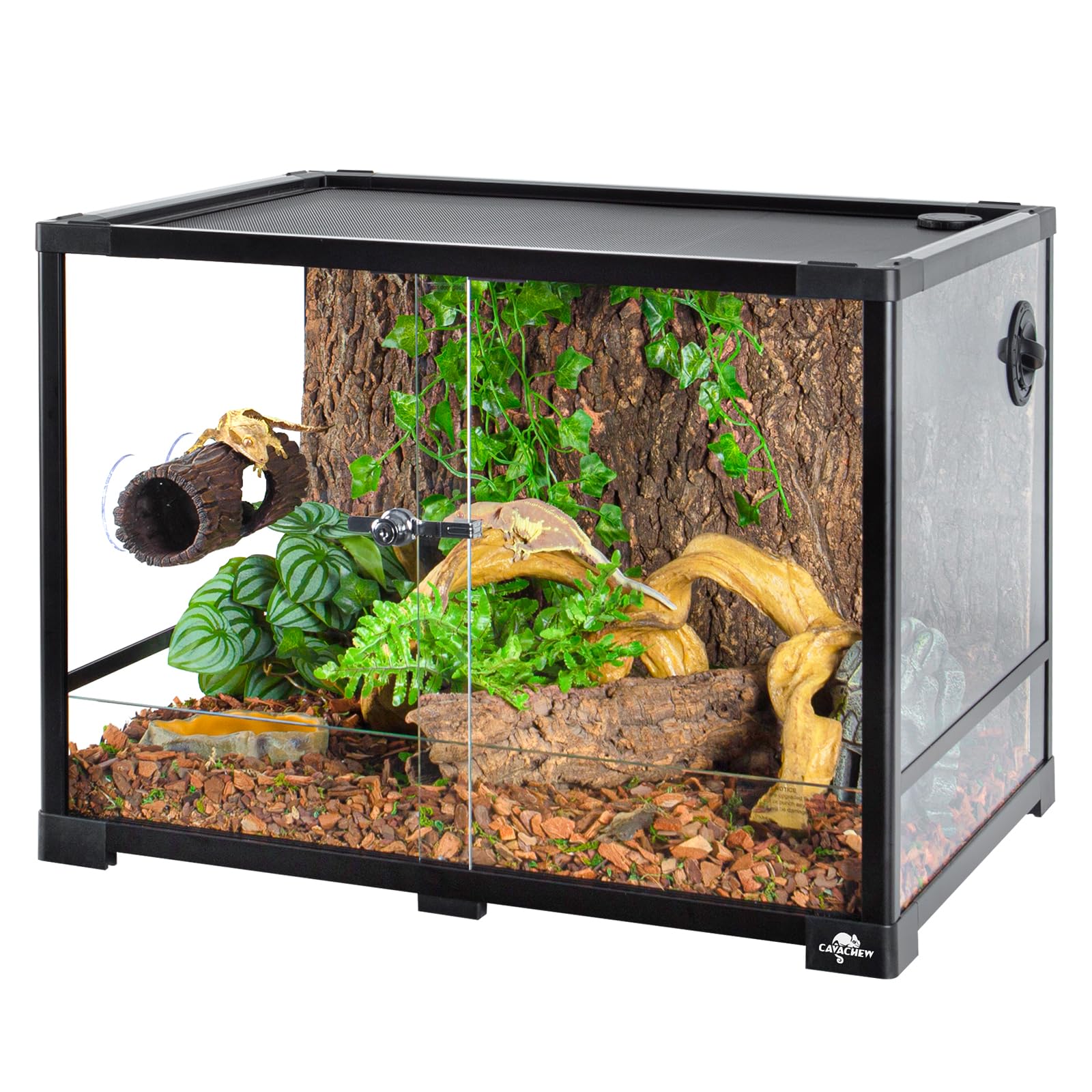 CAVACHEW reptile hide easy-clean interior supports quick maintenance