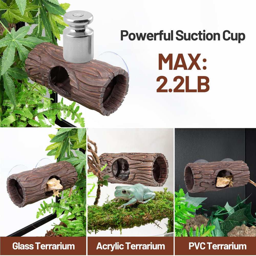 CAVACHEW reptile hide terrarium wood texture close-up highlights realistic habitat