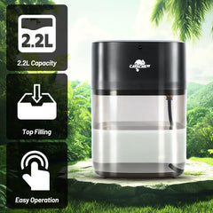 CAVACHEW top-fill integrated design image highlights easy access and leak-free misting.