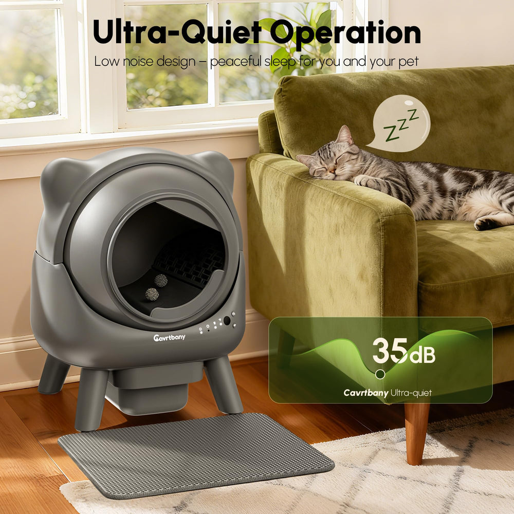 Cavrtbany automatic litter box easy-assembly image, quick setup