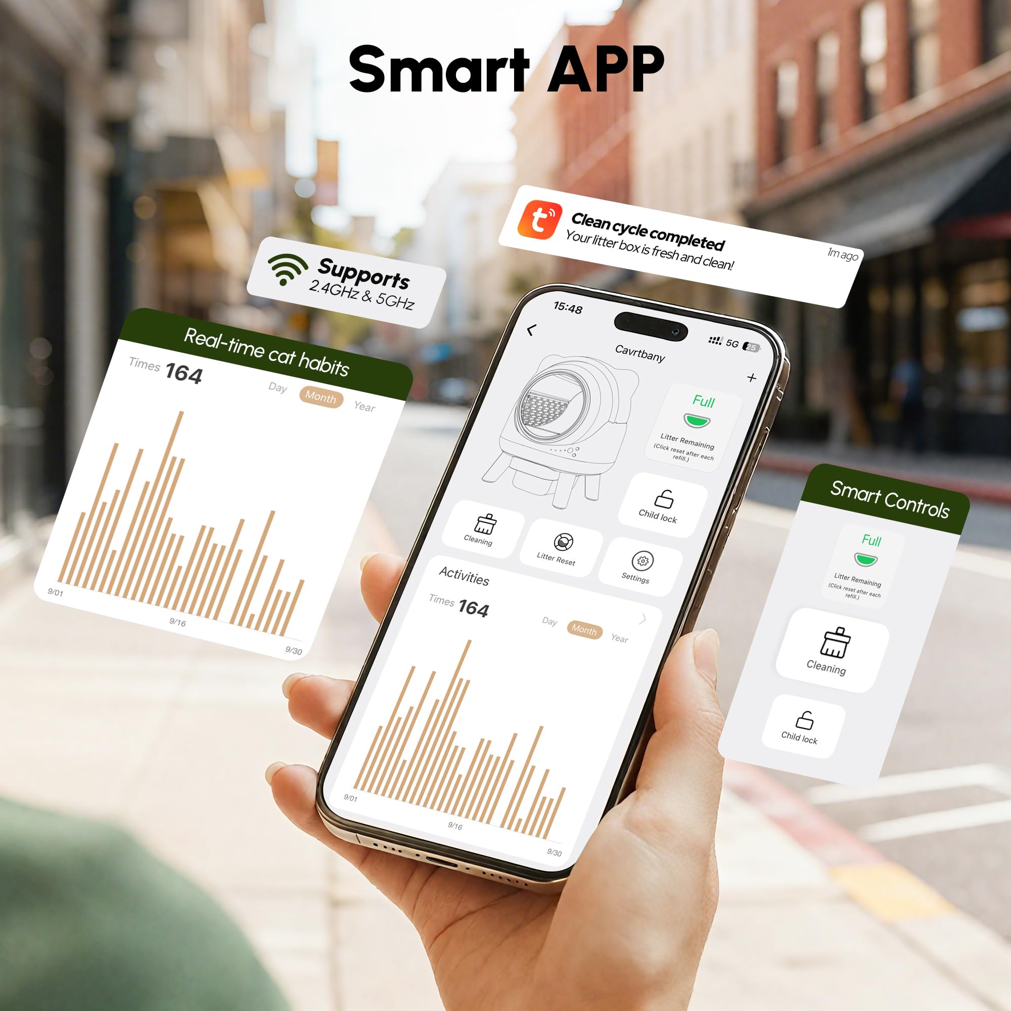 Cavrtbany 12L waste bin image illustrating long runtimes between bag changes.