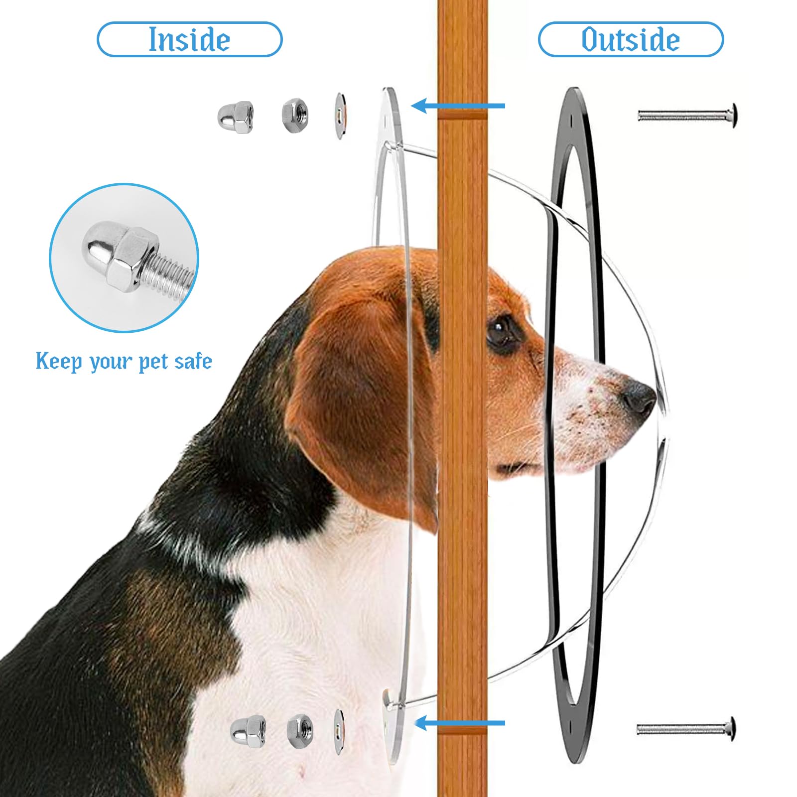 CAWUWE air-hole dome highlights ventilation for pets outdoors